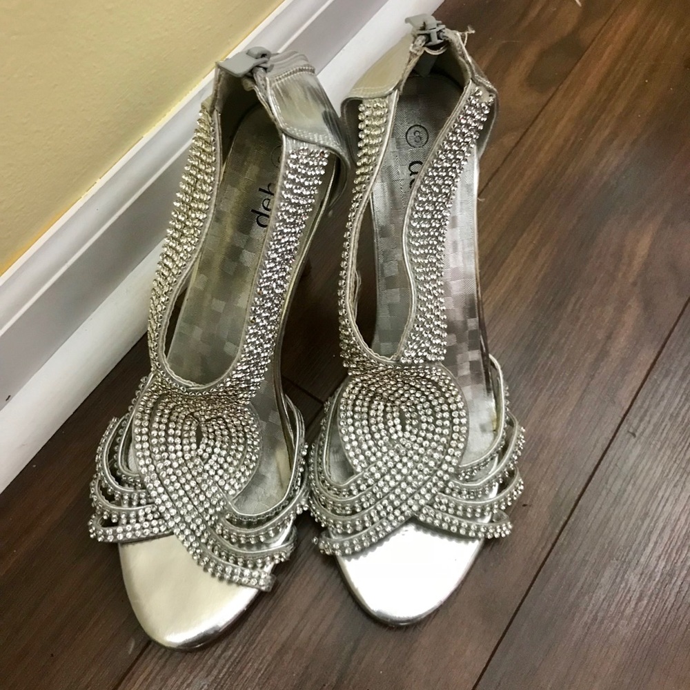 Silver High Heels